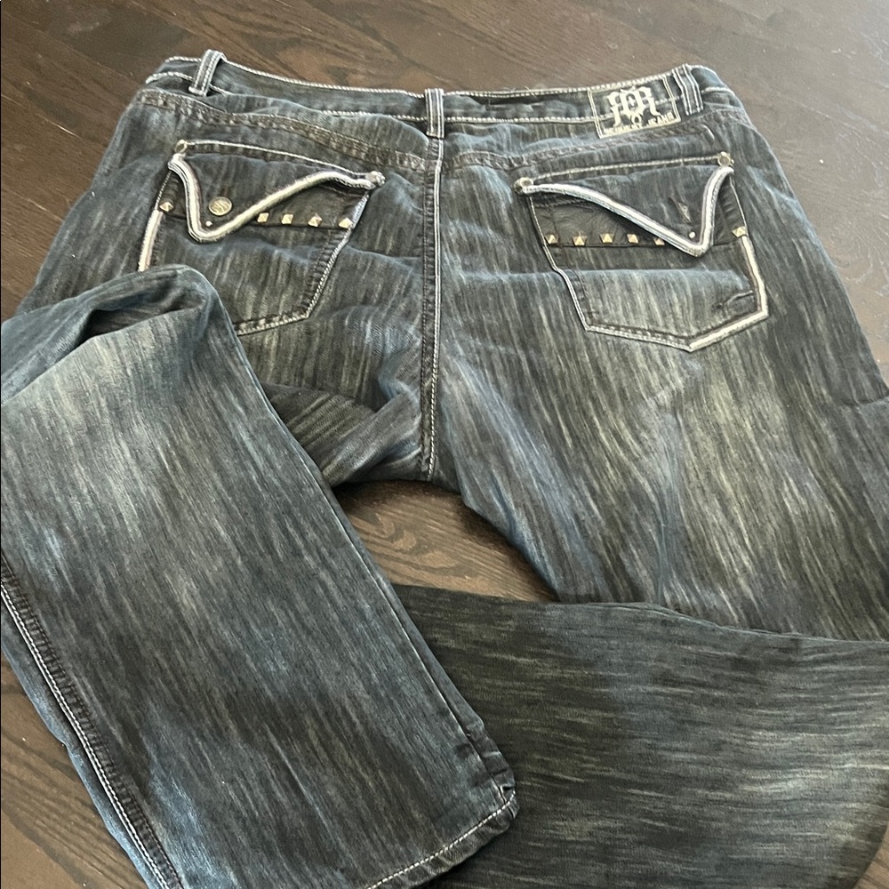Request men’s Stylish Black distressed Denim Jeans
